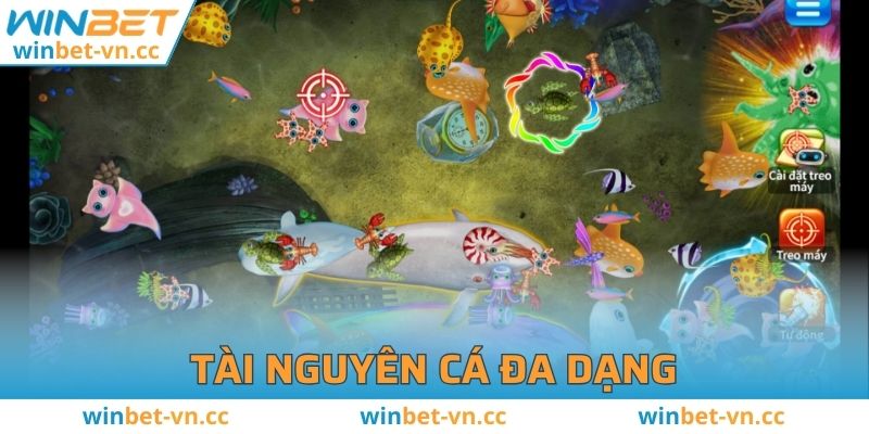 Bắn cá WINBET - Trải Nghiệm Đỉnh Cao Với Phần Thưởng Hấp Dẫn Đa dạng các loại cá khác nhau