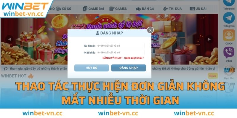 Thao tác thực hiện đơn giản không mất nhiều thời gian