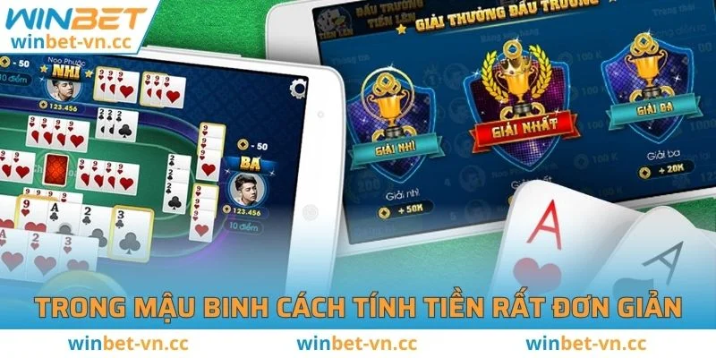 Trong Mậu Binh, cách tính tiền rất đơn giản